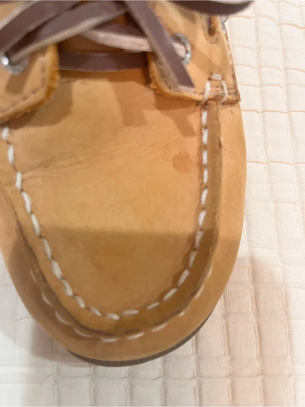 Sperry Kids Sahara Tan/Brown Leather Loafers Little Boys 12M Nautical Preppy